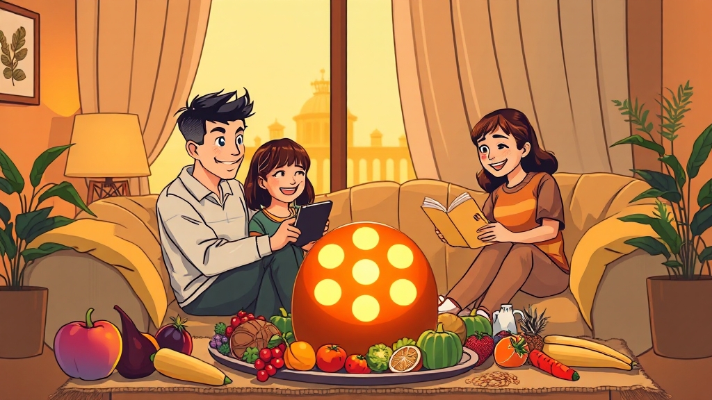 건강 관련 선물 추천 (cartoon 스타일)