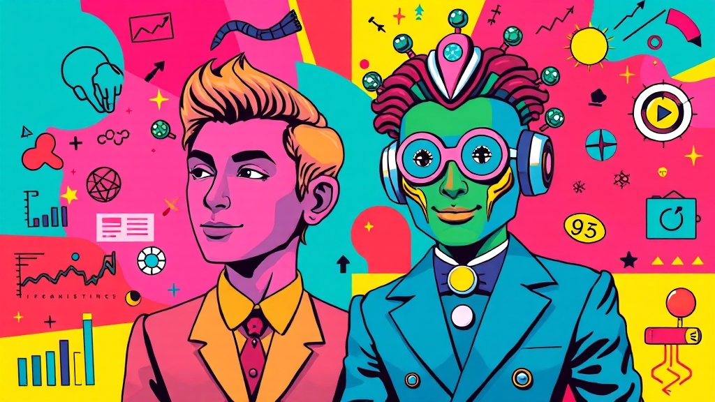 챗GPT 유료 vs 무료, 핵심 차이점은? (popart 스타일)