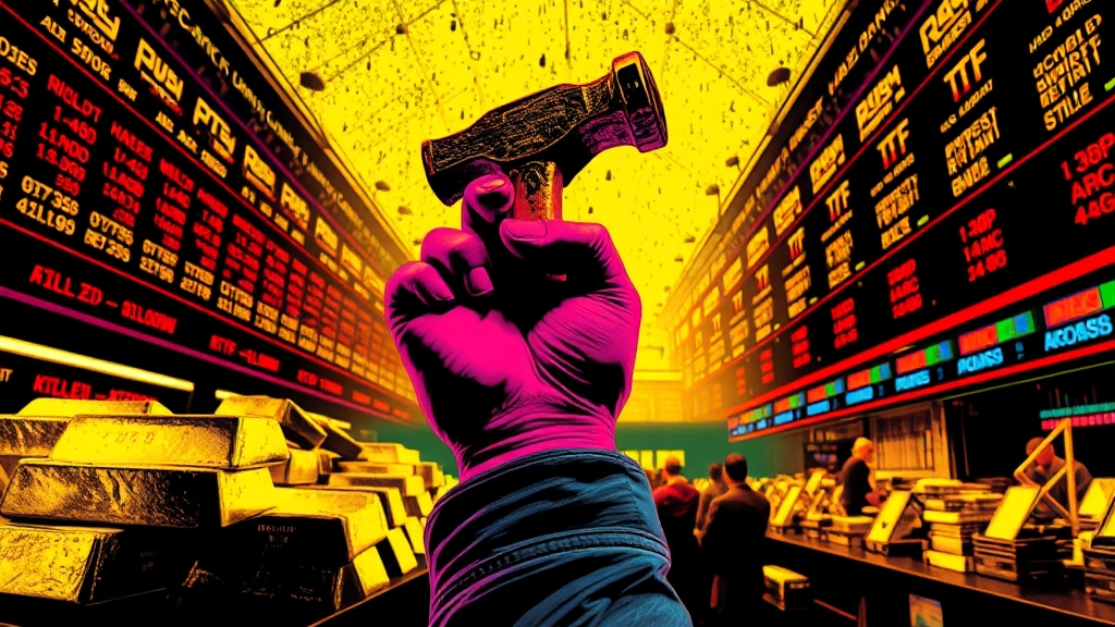 금 투자 방법과 장단점 비교 (popart 스타일)