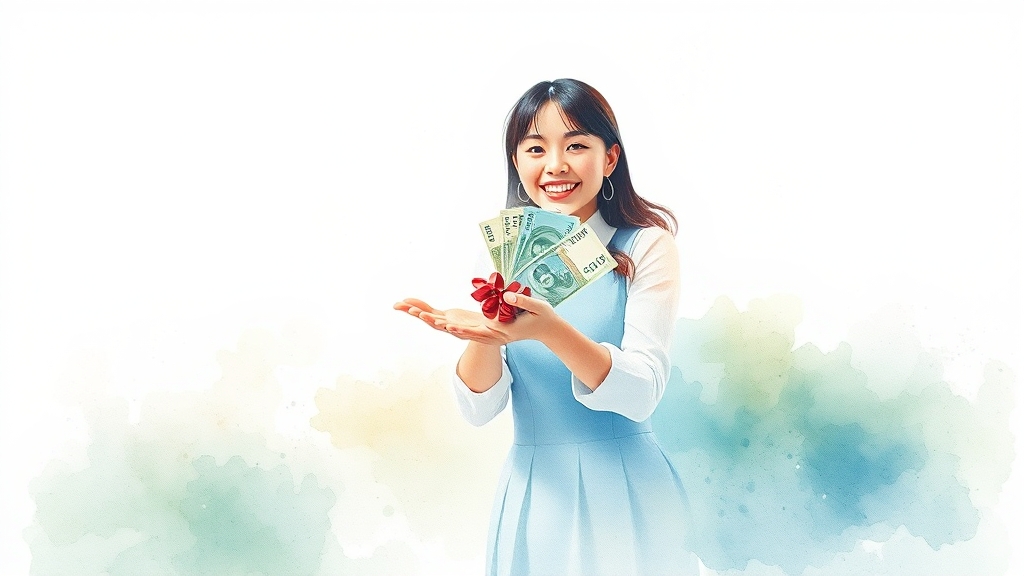롯데상품권 현금화 방법 & 유의점 (watercolor 스타일)